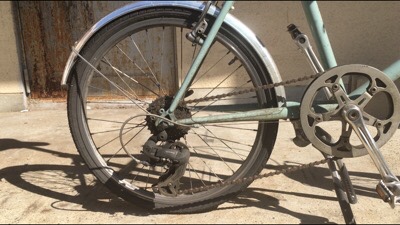 自転車 DIY】ビアンキ・ミニベロ 7のホイールにカセットスプロケを取付